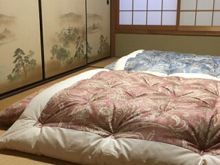 【浅井ふとん店】［抗菌・防ダニ］素朴なコットン掛け布団/シングル・ピンク