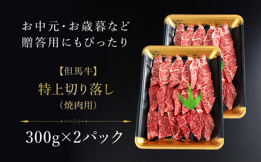 【但馬牛】特上切り落し300g×２パック(焼肉用) AS1CA15