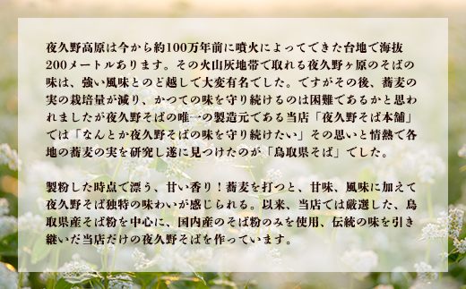 半生夜久野そば4人前セット【やくの麺業】 AS2A1
