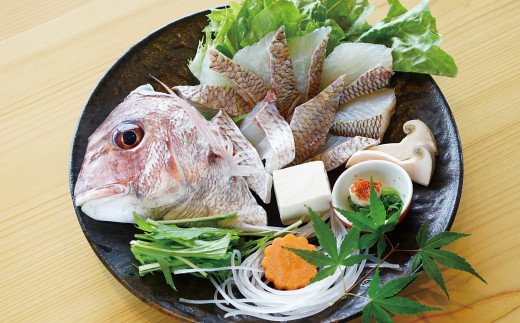 淡路島岩屋産「天然岩屋鯛」しゃぶしゃぶセット(約3人前)