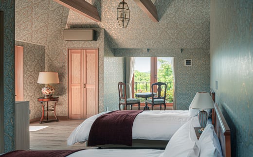 Auberge フレンチの森 宿泊利用券 1泊2食付き ペアチケット 淡