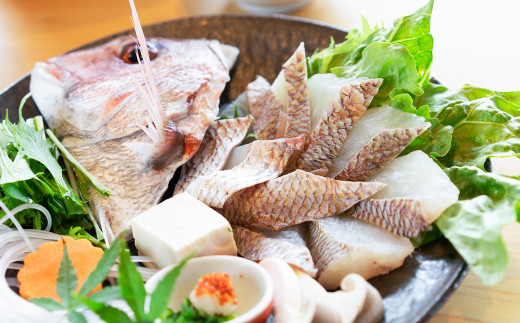 淡路島岩屋産「天然岩屋鯛」しゃぶしゃぶセット(約3人前)