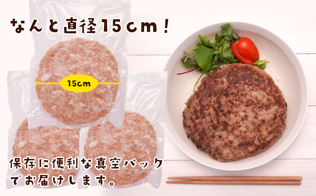 淡路島たまねぎのBIG SIZEハンバーグ 500g×3個