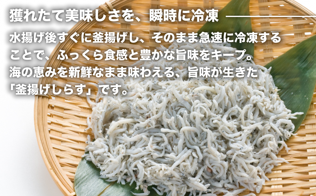 淡路島シラスの釜揚げ 100ｇ8袋入り（800ｇ）　[釜揚げしら