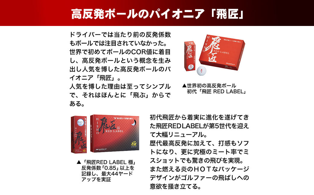 ワークスゴルフ「飛匠レッドラベル極」イエロー ２０２３