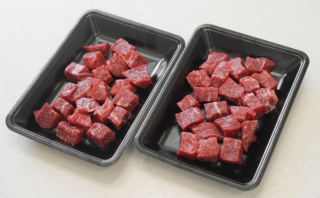淡路牛 赤身サイコロステーキ　500g（250ｇ×2パック）　 [小