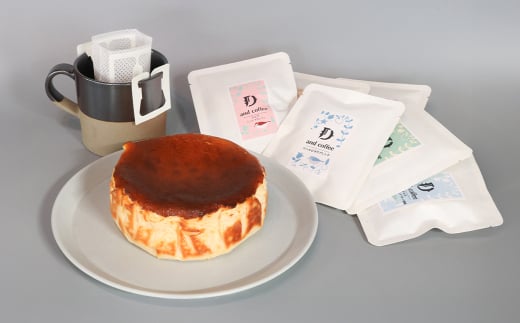 淡路島バスクチーズケーキとスペシャルティーコーヒード