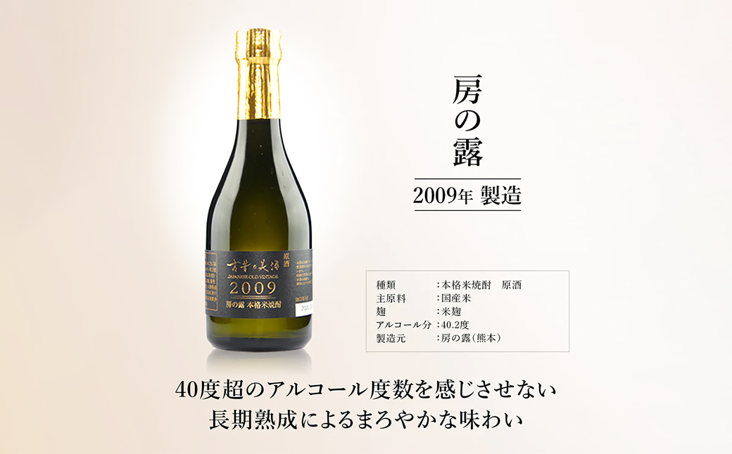 熟成米焼酎3銘柄セット　古昔の美酒「米の露」　飲み比べ 