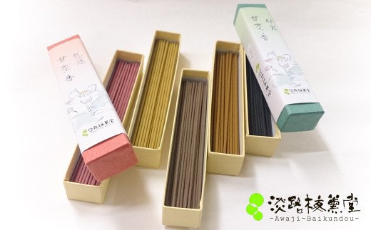 淡路梅薫堂の本場淡路島のお香(お線香)～仏様のご馳走甘茶