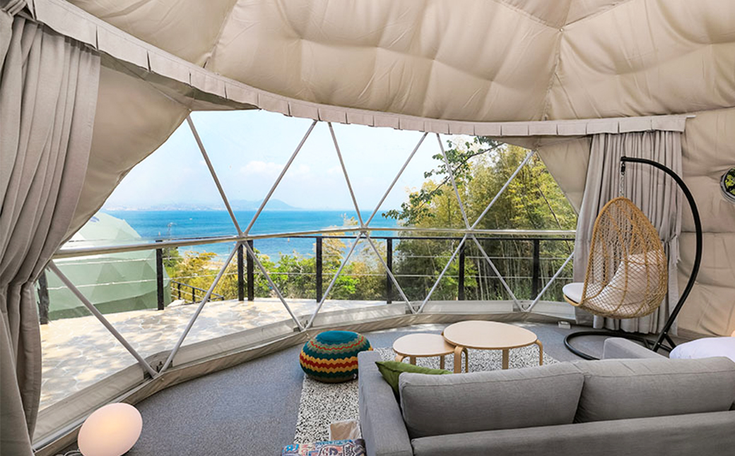 Glamping Resort Awaji＜オーシャンテラス＞素泊まりプラン宿泊