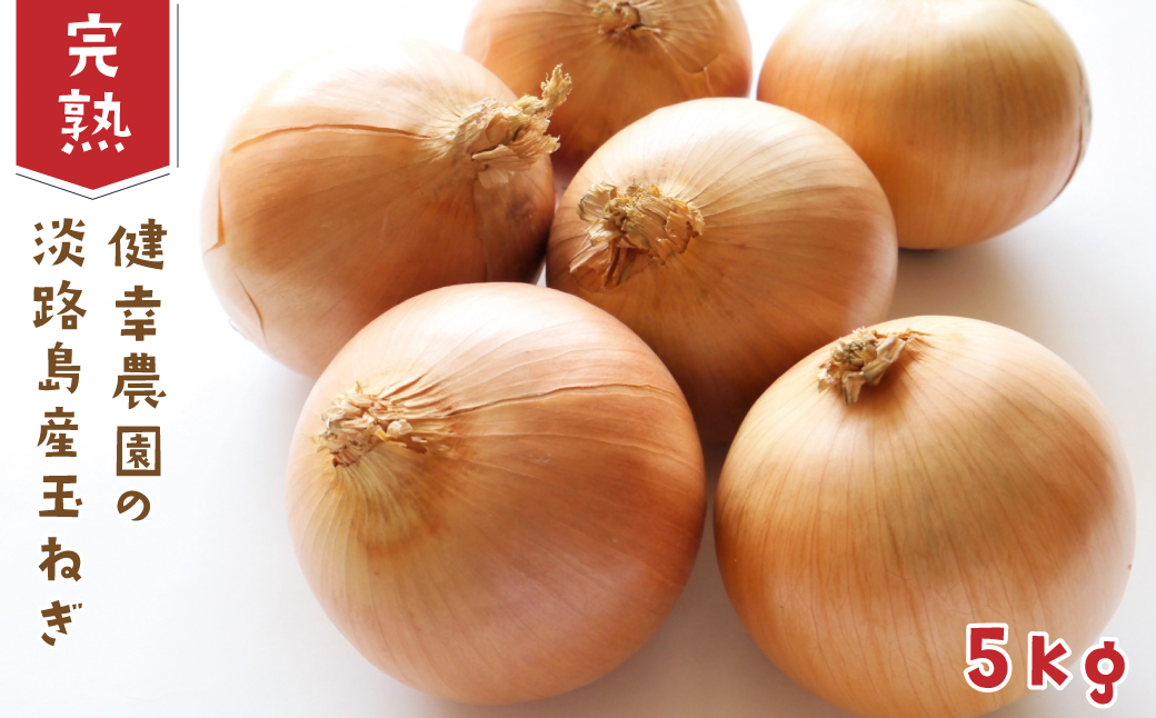 健幸農園の完熟淡路島産玉ねぎ 5kg　　[たまねぎ 産地直送 