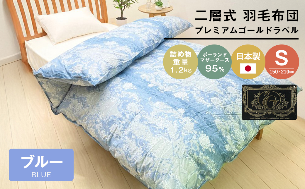 プレミアムゴールド ポーランドマザーグース95％ 二層式 80