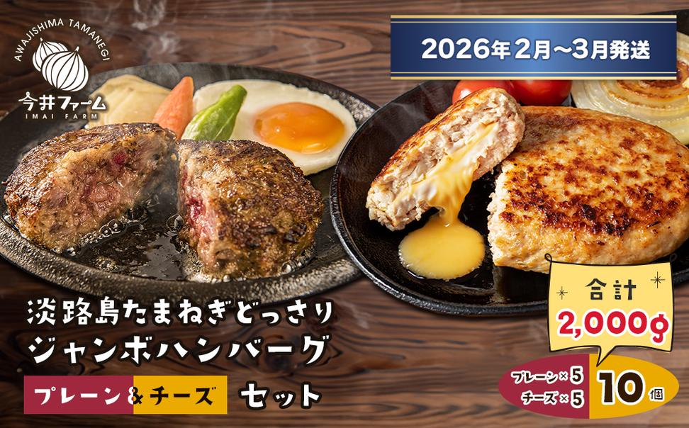 淡路島たまねぎどっさりジャンボハンバーグ プレーン＆チ