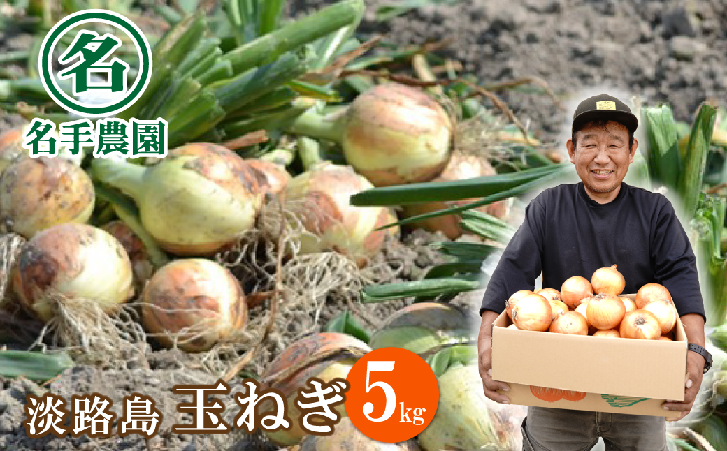 名手農園の淡路島特産玉ねぎ 5kg　[たまねぎ 玉葱 ]
