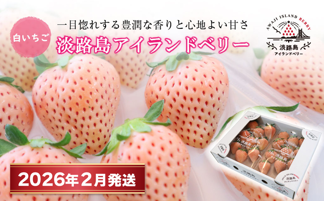 淡路島アイランドベリー 白苺淡雪【2026年2月発送予約受付