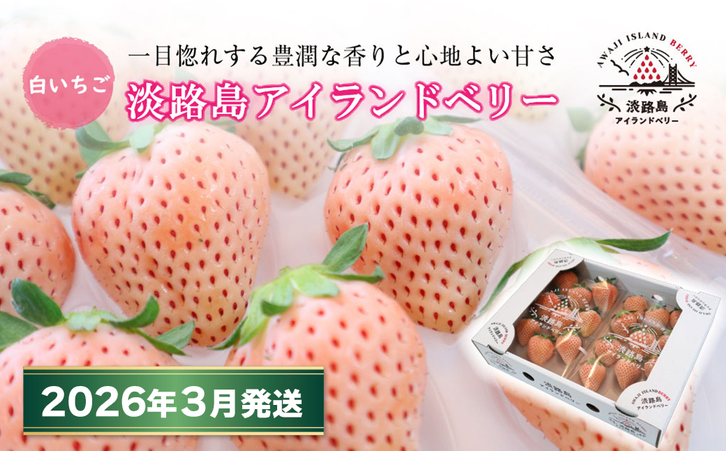 淡路島アイランドベリー 白苺淡雪【2026年3月発送予約受付