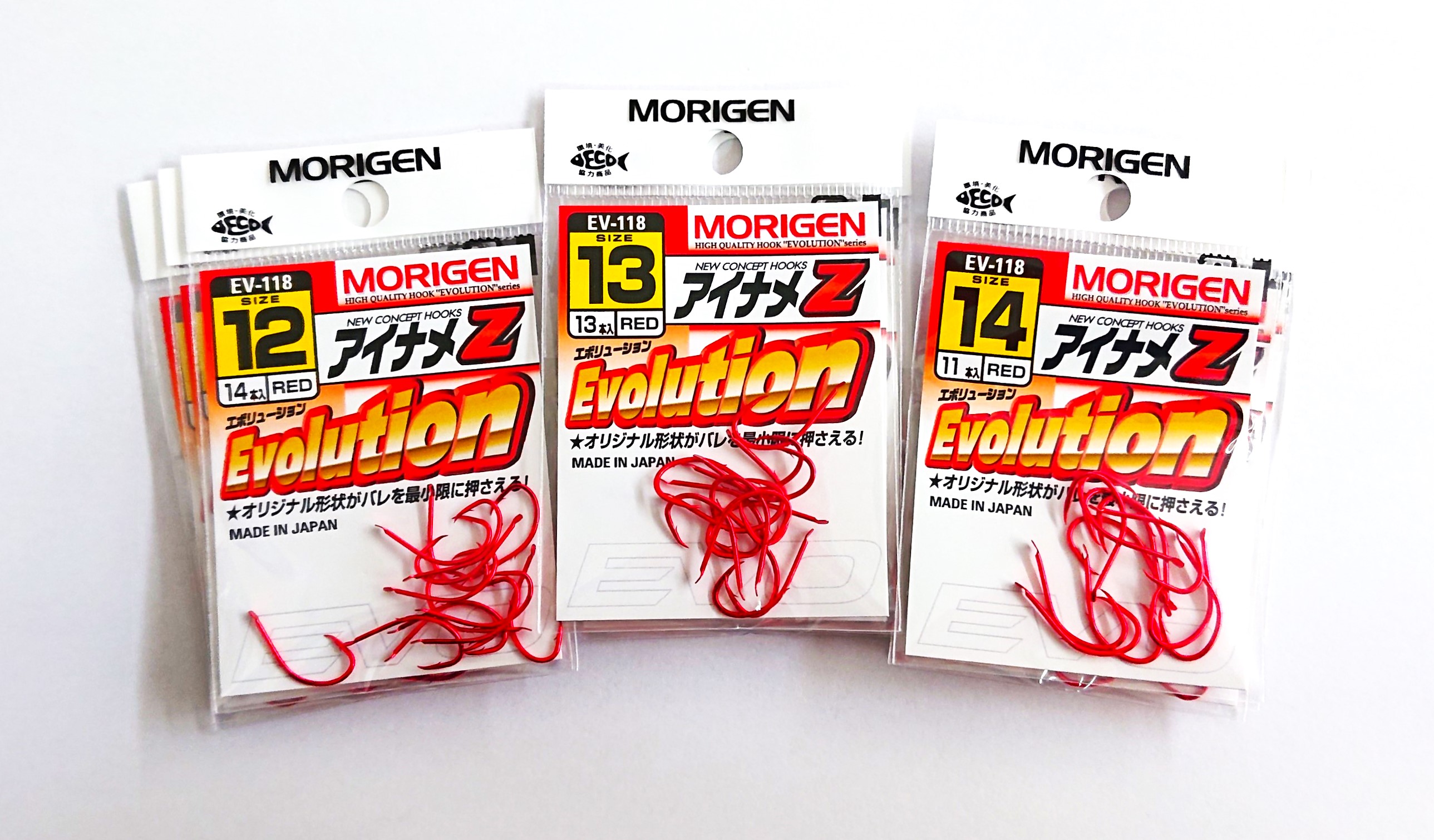 もりげん(MORIGEN)　釣針　アイナメZ　9枚セット(12号・13号・14号/各3枚) ［ 釣り　釣り針　海釣り］