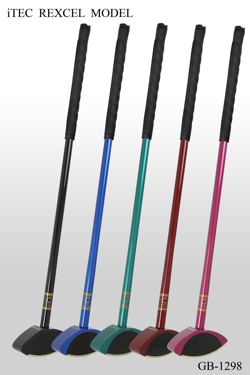 グラウンド・ゴルフクラブ GB-1298 ベークフェイスクラブ 80cm 右打用 iTEC REXCEL MODEL ブラック