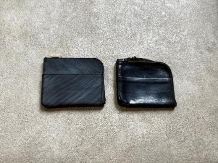 J-36 Ｌ型ミニウォレット（財布）【牛革（ブライドルレザー）】ブラック