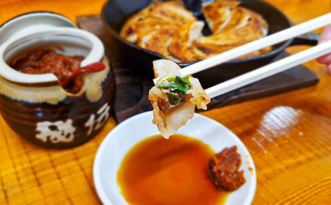 H-151 ネギ農家直営「ギョーザ中華そば専門店」の餃子！ねぎ餃子・きゃべつ餃子 50個入り 辛味噌付き(H-151)