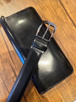 H-213　張り合わせベルト30㎜　Leather BELT125