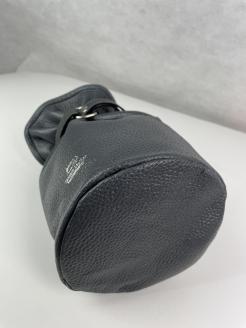 F-58　本革巾着バッグ※グレー