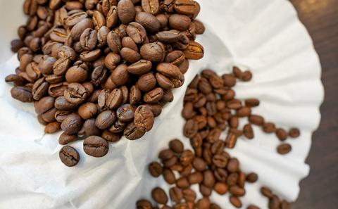 H-166【焙煎したてを直送】香り豊かな『壱枚乃絵ブレンド(中挽き)』200g×4袋