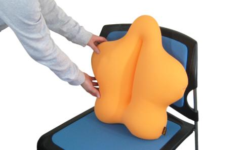 H-21 【腰用クッション】CuCuスタンダード(こげ茶)