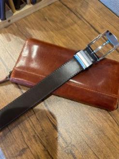 H-213　張り合わせベルト30㎜　Leather BELT125
