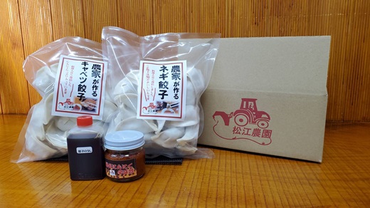 J-69　【80個入】ねぎ餃子とキャベツ餃子　辛味噌付き