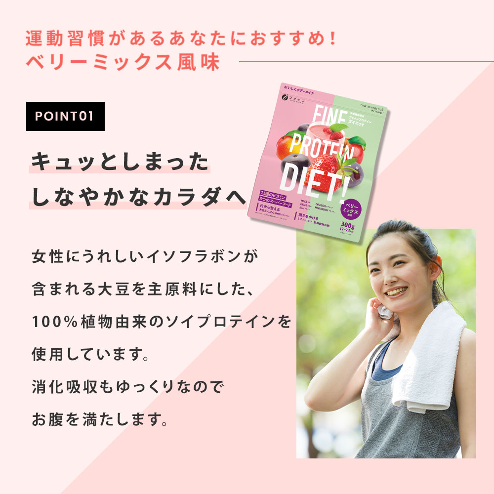 G-65　ファインプロテインダイエット ベリーミックス 2個セット