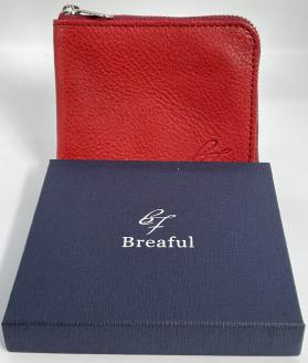 F-57　コインケース（本ヌメ革）レッド　＊「本物」の革の質感がここにあります。