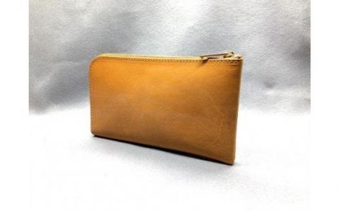 E-33 SHOZOウォレット（財布）【牛革（ブライドルレザー）】キャメル 　 ※「アジア・パシフィック・レザー・フェア２０１９」革小物部門グランプリ受賞