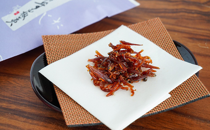 G-32 【ふるさと感謝便限定】室津かじたの「いかなご釘煮(50g×2袋)」「あみえび甘煮(70g×2袋)」「しらす山椒煮(70g×1袋)」