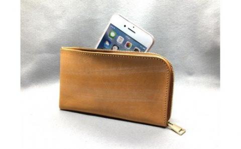 E-33 SHOZOウォレット（財布）【牛革（ブライドルレザー）】キャメル 　 ※「アジア・パシフィック・レザー・フェア２０１９」革小物部門グランプリ受賞