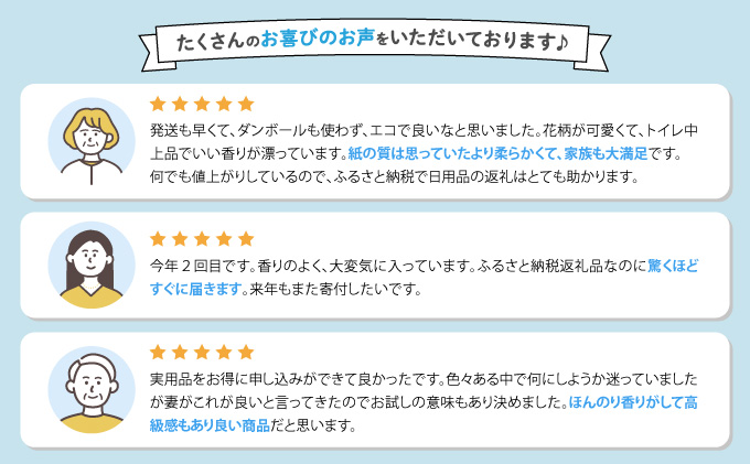 H-163 【うたうつぼみの香り】hanauta ダブル25m 12ロール×8パック