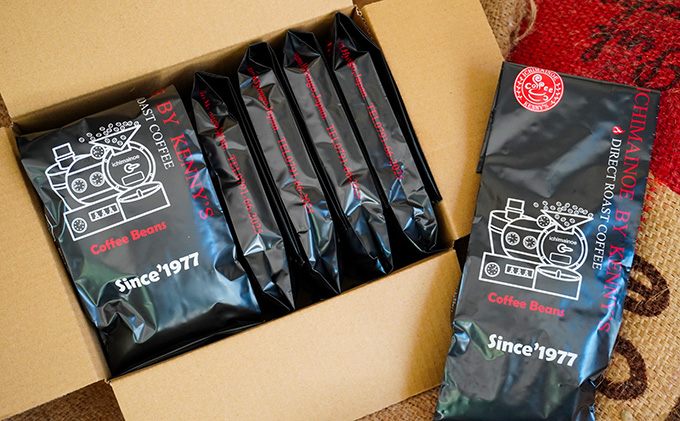 J-34【焙煎したてを当日直送】香り豊かな『壱枚乃絵ブレンド(中挽き)』200g×8袋