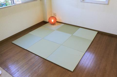 C-4　洗えるへりなし畳　ミニ半畳60cm　9枚組【畳】