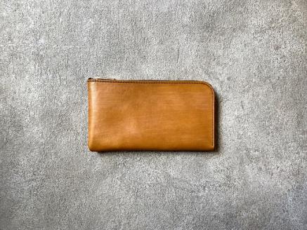 E-33 SHOZOウォレット（財布）【牛革（ブライドルレザー）】キャメル 　 ※「アジア・パシフィック・レザー・フェア２０１９」革小物部門グランプリ受賞