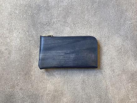 E-33 SHOZOウォレット（財布）【牛革（ブライドルレザー）】ネイビー 　 ※「アジア・パシフィック・レザー・フェア２０１９」革小物部門グランプリ受賞