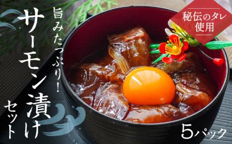 H-141　旨みたっぷり！サーモン漬けセット(5パック)
