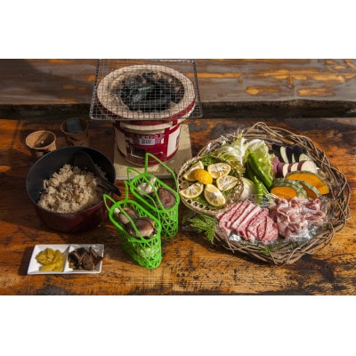 仲しい茸園のしい茸狩り＆バーベキュー　＜大人2名様分＞