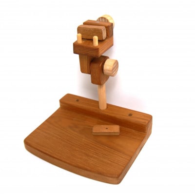 刺繍丸枠スタンド(オークモデルC)【丸ハンドル＆グリップ2種付属】※丸枠は付属しません