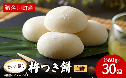 ふっくらもっちもち杵つき餅(白餅)　約60g×30個【配送不可地域：離島】