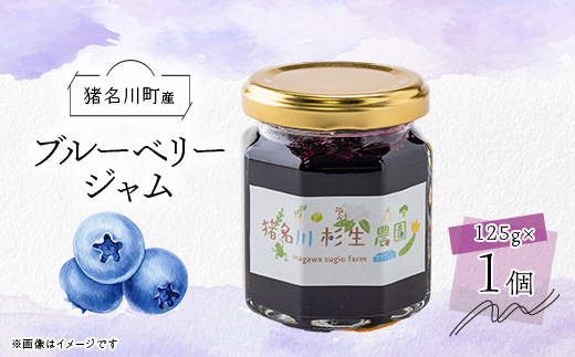 【猪名川町産】ブルーベリージャム　125g×1個