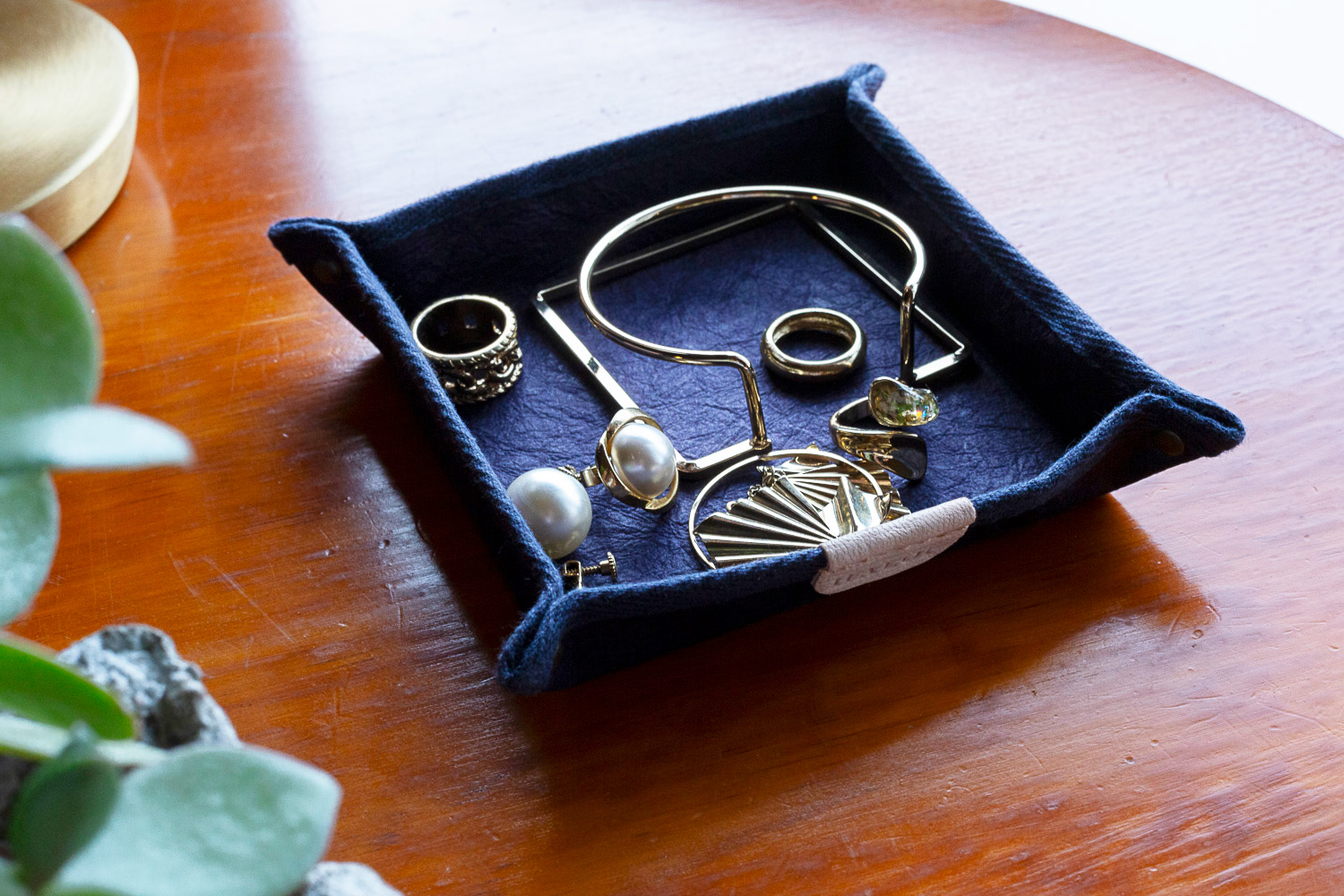 和紙のスクエアトレイ（パープル） HALOP ハロップ  多可町 杉原紙 [1150] パープル