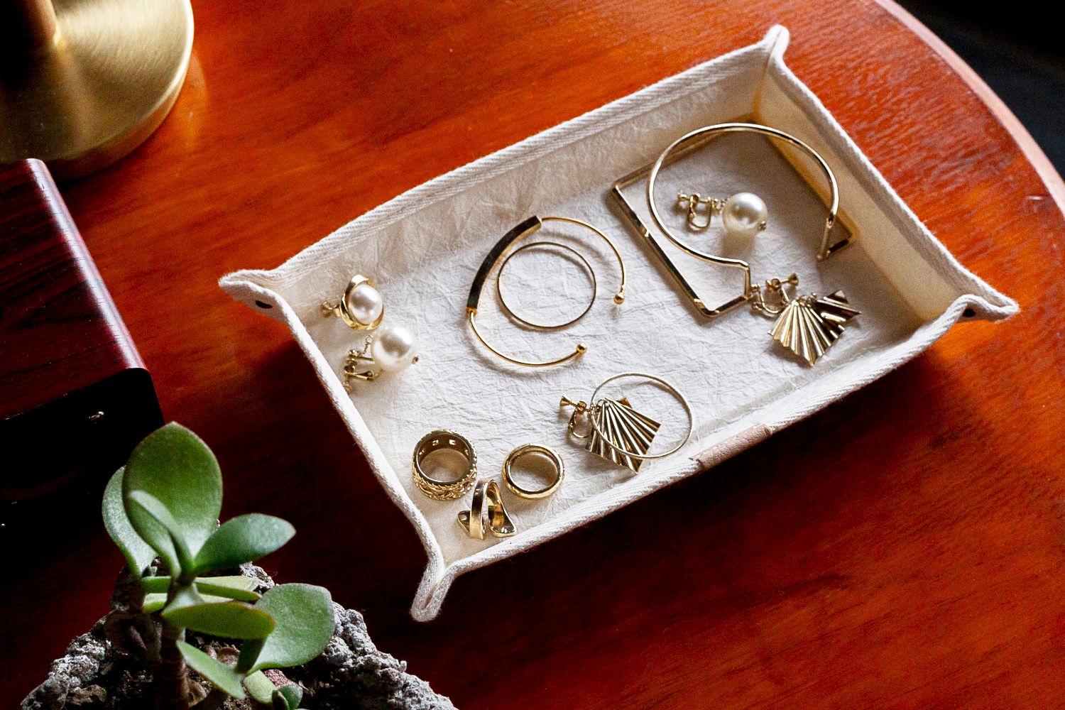 和紙のマルチトレイ（ホワイト） HALOP ハロップ  多可町 杉原紙 [1152] ホワイト