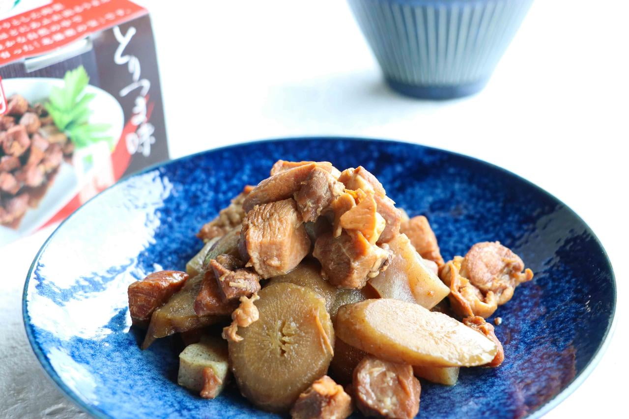 おふくろ缶かん1 とりめし こっこめし とりつま味 缶詰 湯煎 レンジでチン おつまみ アウトドア キャンプ飯 保存食 播州百日どり[305]