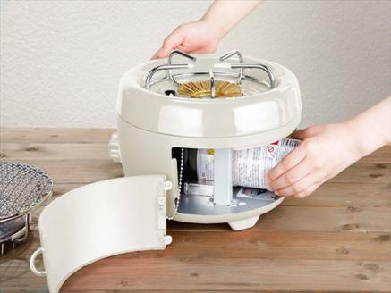 【多可町×加西市】アラジン カセットコンロ ヒバリン ホワイト×播州百日どり 冷凍小分け もも肉・むね肉1.2kg[807] ホワイト