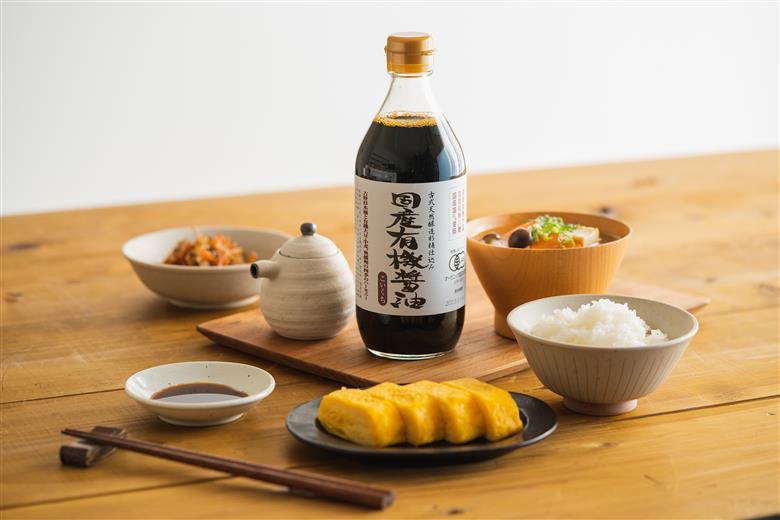国産有機醤油（こい口）500ml[692] １本